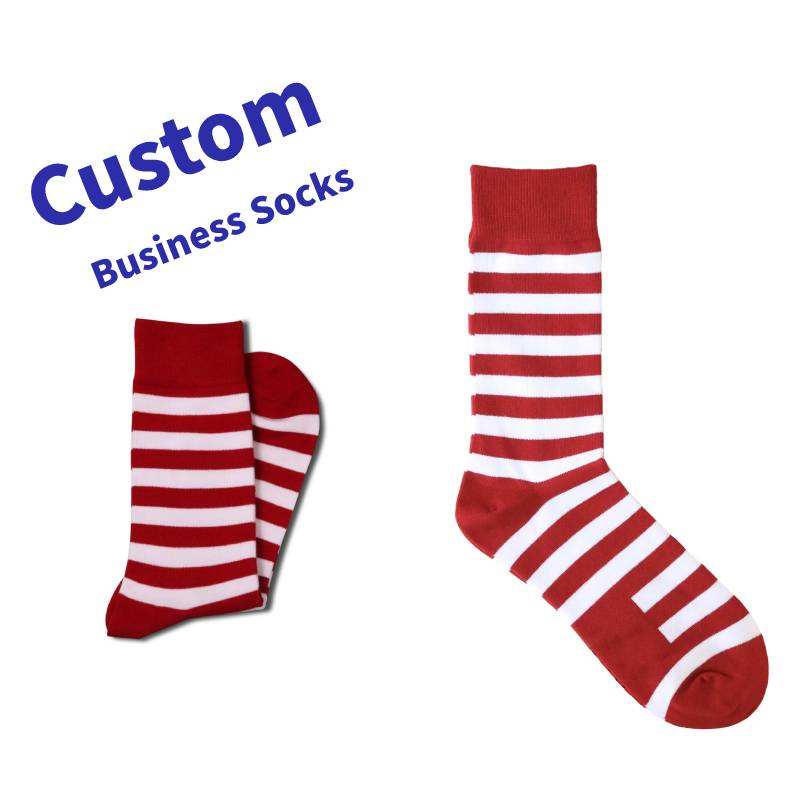 China OEM High Quality Men Dress Socks Wholesale Stripe Design Business Cotton Socks on sale