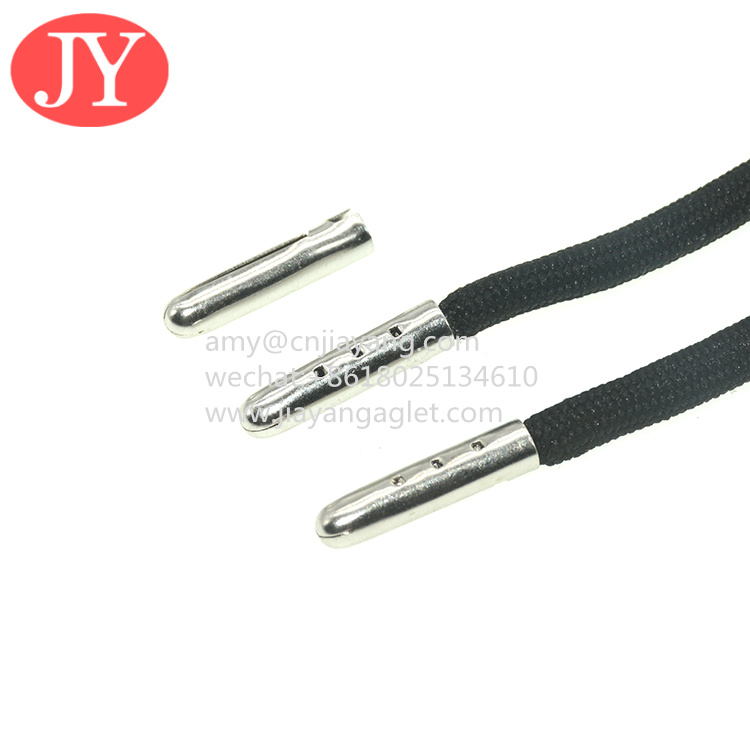 Best Jiayang garment accessories factory supply sport shoe lace with metal aglets wholesale