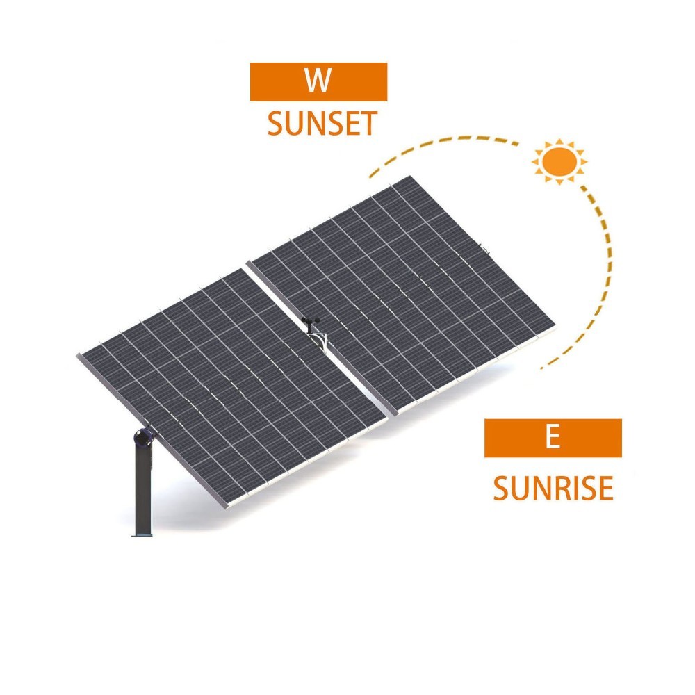 China Advanced 30kw 50kw Single Axis Solar Tracking System 2m Automatic Sun Tracking Solar Panel on sale