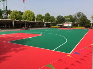 China Outdoor Basketball Court Flooring Youth Sports Equipment Epoxy Coated on sale