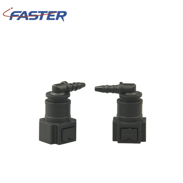 Auto Parts 7.89mm Male Hose Connector ,7.89-90-ID3'' Fuel Line Right Angle Connector for Fuel System