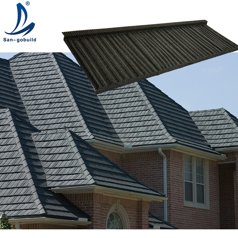 Cheap Eco-friendly Roofing Material Factory Price Aluminum Zinc Steel Roofing Sheet Light Weight Stone Coated Metal Roof Tiles for sale