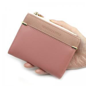China Wallet Short Ladies Zipper Wallet Simple And Generous Coin Purse Women's Wallet Document Clutch Bag on sale