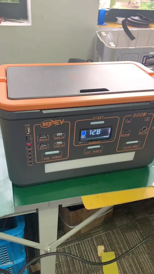 China 500w 1000w 1500w 500w Portable Power Station Solar Power Generator Lithium With Ac Inverter on sale