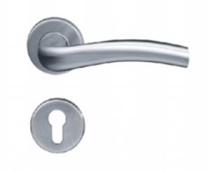 China Pull Plate Lever Door Handle Stainless Steel Ball Function Catalog Glass Push on sale