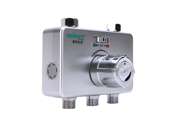 Best Copper Electroplating Temperature Water Valve , 1/2'' Thermostatic Shower Mixer Valve wholesale