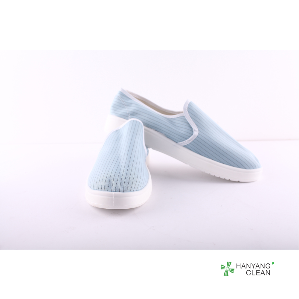 White ESD Cleanroom Shoes Anti Static Wear Resistant For Foodstuffs Factory