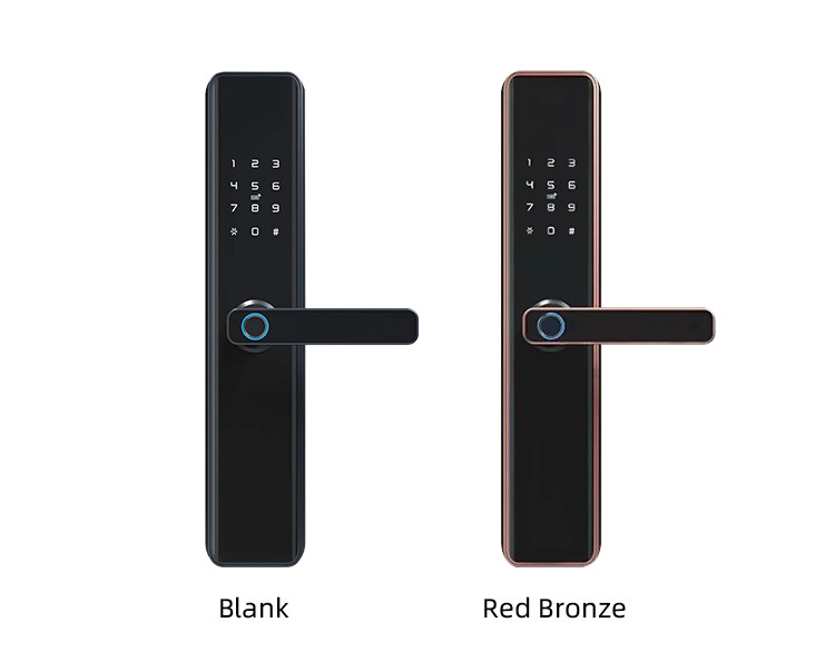 China Tempered Glass Digital Smart Door Locks Bluetooth Fingerprint For Wooden Door on sale