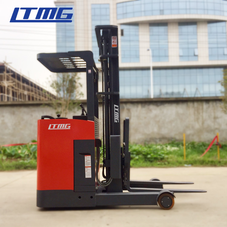China 2 Ton 11m Lifting Height Electric Reach Forklift Machine Sit On Type on sale