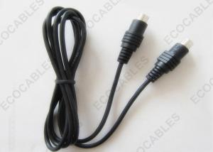 China Black Power Din Cable MIDI Interface / 5 Pin MIDI Cable Male to Male on sale