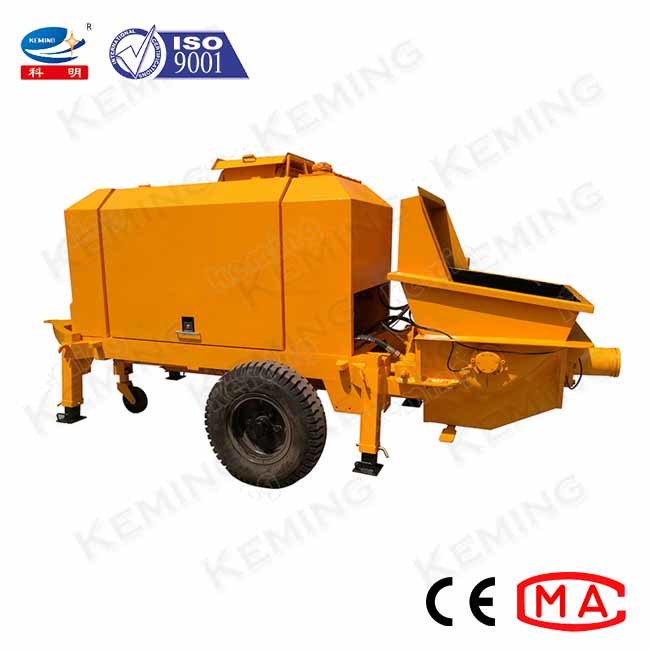 China Village Canal Drain Small Concrete Pump 45kw With Diesel Engine on sale