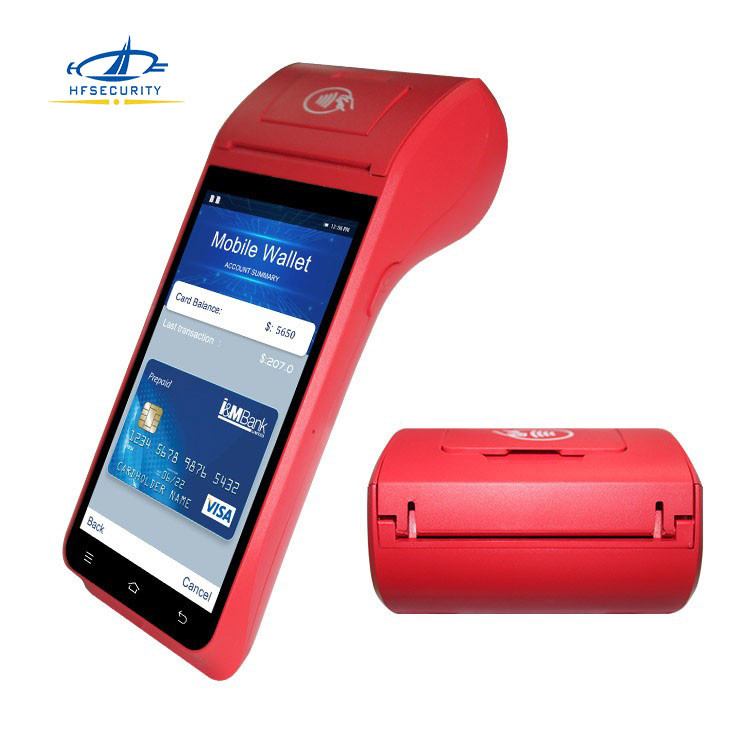 Best HFSecurity FP09 Bluetooth Wifi Thermal Printer Terminal FBI Certified Front: 2.0M, Rear: 8.0M POS Terminal wholesale