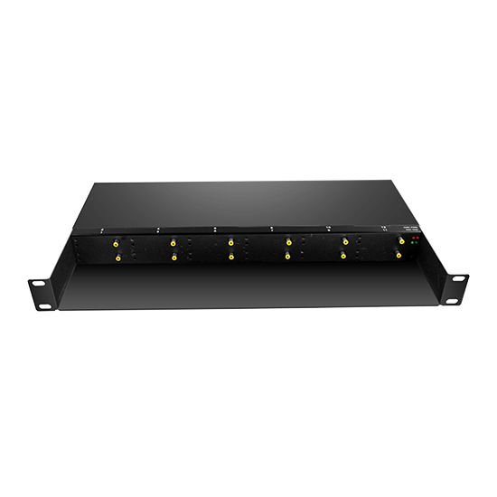 China 12 Slots 10/100M and 10/100/1000M Mini Media Converter Chassis, 1U Rack Mount, Dual Power AC 220V and DC -48V on sale