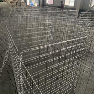 China Welded Rock Galfan Gabion Baskets Flood Barrier 75x75mm on sale