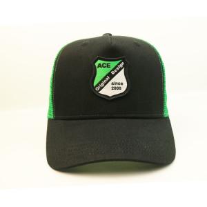 Best Oem Custom Trucker Caps , Plastic Adjustable Buckle Green 100 Polyester Trucker Caps wholesale