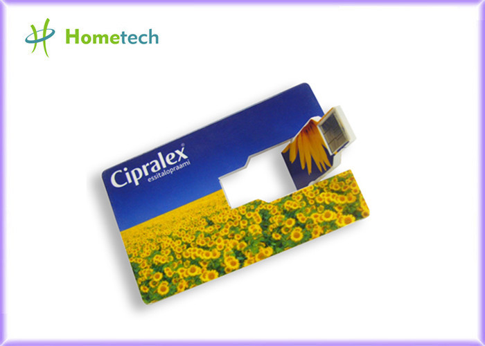 China Gift Credit Card USB Storage Device / 512MB Large Capacity Thumb Drive full Color Logo Printing on sale