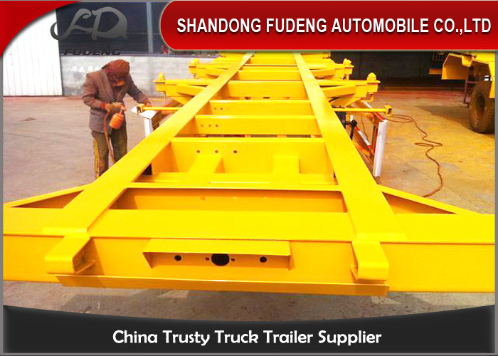 China 2 / 3 Axles Chassis Trailer / Load Capacity 50 Ton Shipping Container Trailer  on sale