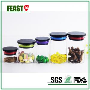 China Wholesale food grade glass jar with bamboo lid 100ml bamboo lid jars customized logo on sale