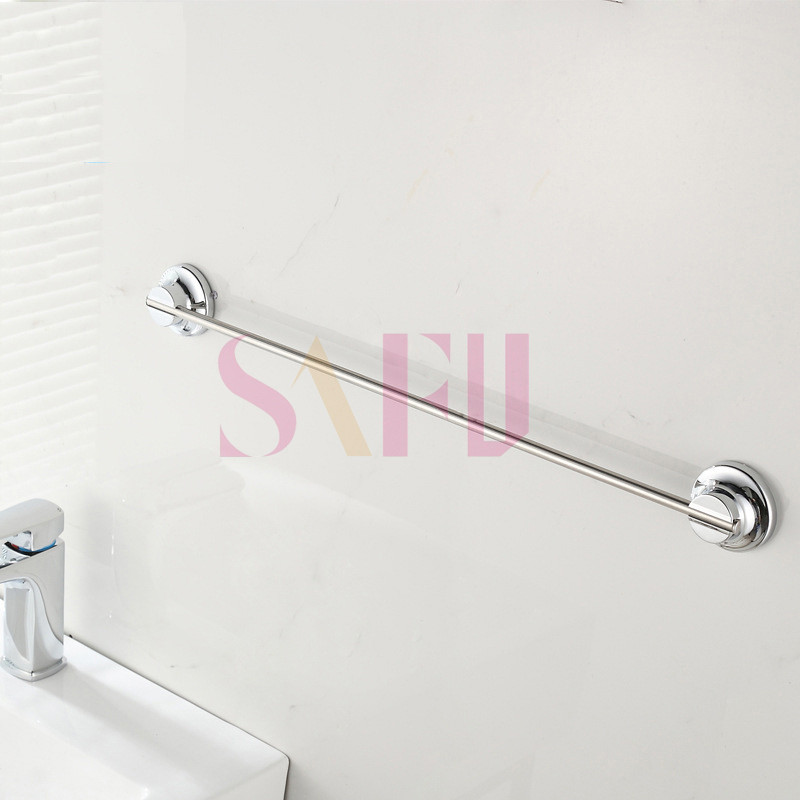 China European bathroom towel bar 40cm stainless steel wall hanger towel rack suction hooks bathroom accessories towel rail on sale