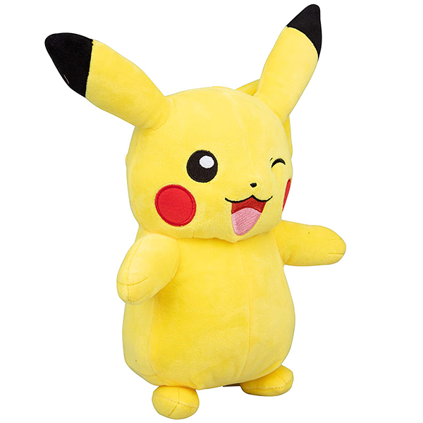 12" Pikachu Stuffed Animal Embroidery with handcraft