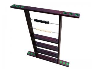 China Billiard Cue Rack Wall Mount , 6 Pool Cue Wall Holder Wall Rack With Clips on sale