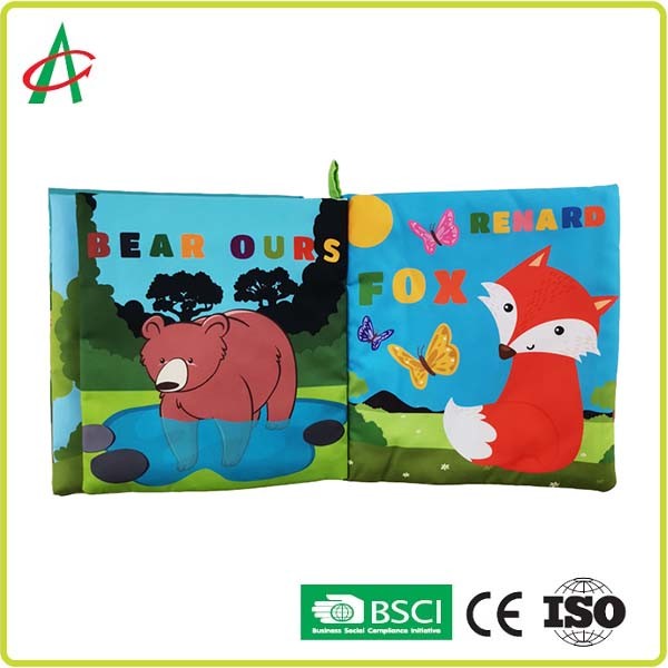 Best EN71 Soft Books For Infants , 20cm Plush Baby Book wholesale