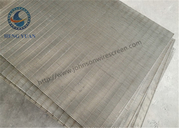 China SS 205 / 304 / 316 / Wedge Wire Mesh For FIlter Sieve Screening 0.5mm Slot Size on sale