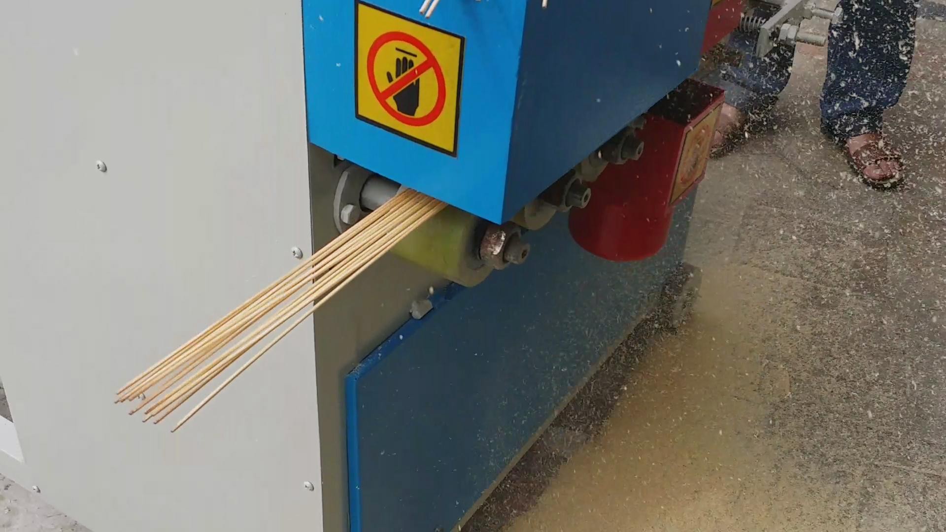 China 2mm-40mm barbecue thin bamboo stick making machine on sale