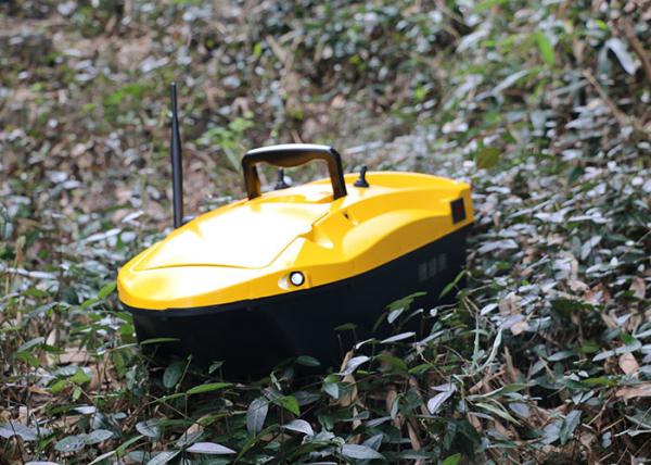 Cheap Yellow bait boat gps DEVC-113 Model 6V / 10AH Power Supply 1-2 M/S Sailing Speed for sale