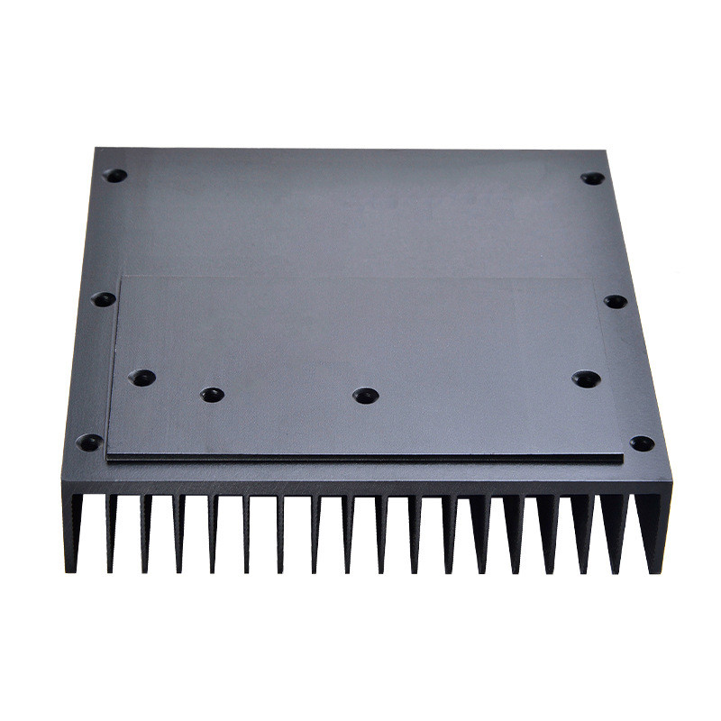 China CNC Precision Machining LED Heat Sink Aluminum AL6063 Anodizing Black on sale