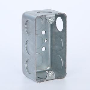Best Steel Utility Conduit Box 4 by 4 1.60mm thickness UL Listed Knockouts 1/2&quot; and 3/4&quot; Silver Colore wholesale