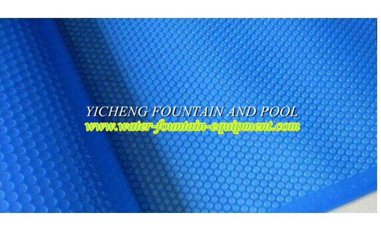 China Inflatable Bubble PE Swimming Pool Solar Cover For Adding And Retainning Heat on sale