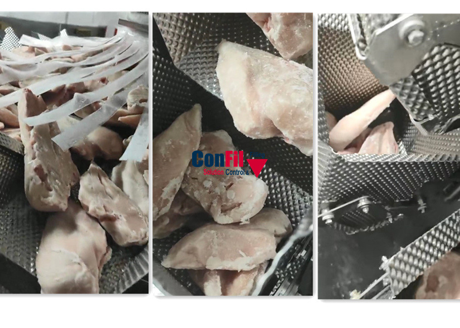 China 10 KG Frozen Chicken Fillet Multi Head Pouch Packing Machine 14 Head on sale