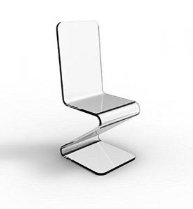 Best Acrylic Plexiglass Lucite Z Chair High Light Transparency wholesale