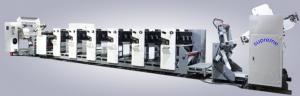 China JR series flexographic print machine 40-200g/m2 web printing trademarks, self-adhesive labels, computer forms, bills ect on sale