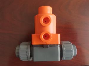 PTFE MV308 Pneumatic Diaphragm Valve Grooved Connection With Actuator