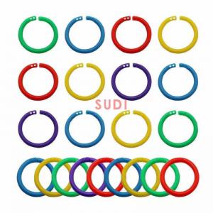 China 40mm Double Buckle Multifunctional Plastic Snap Lock Binding Rings on sale