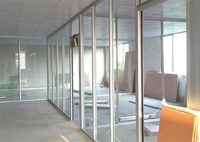 China Factory Direct Office Glass Partition Walls Aluminium Channel Glass Wall on sale