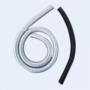 Best GI pvc coated flexible conduit black pvc coated 20 to 100 mm 0,22 to 0.60mm thickness 25-30meters per roll wholesale