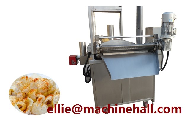 China Automatic Pork Skin Frying Machine|Pork Rinds Fryer Equipment For Sale on sale