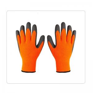 China 7 Gauge Thick Acrylic Terry Brushed Big Hand Winter Use Foam Palm Coated Latex Gloves on sale