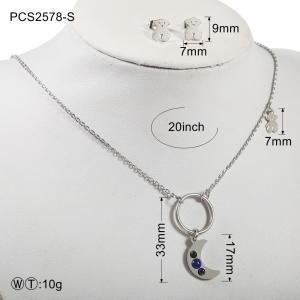 China 20g Stainless Steel Silver Plated Jewellery Set for Anniversary on sale