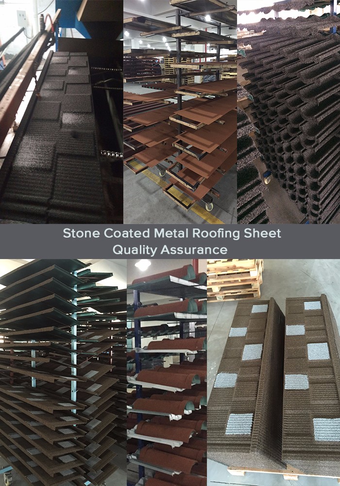 Lightweight durable 1340x420mm Stone Coated Metal Steel Sheets Building Decra Tiles From Top China Manufacturer