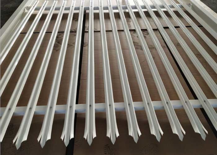 Best H3600mm Powder Coated Metal Palisade Fence Angle Steel Type wholesale