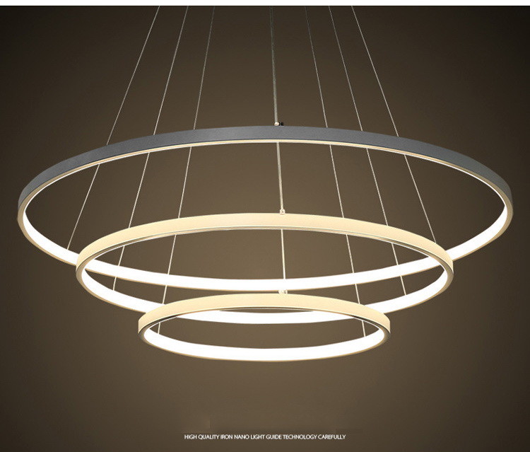 Best DIY black ring modern led pendant lights led commercial chandelier pendant ceiling lamp for top hotel wholesale