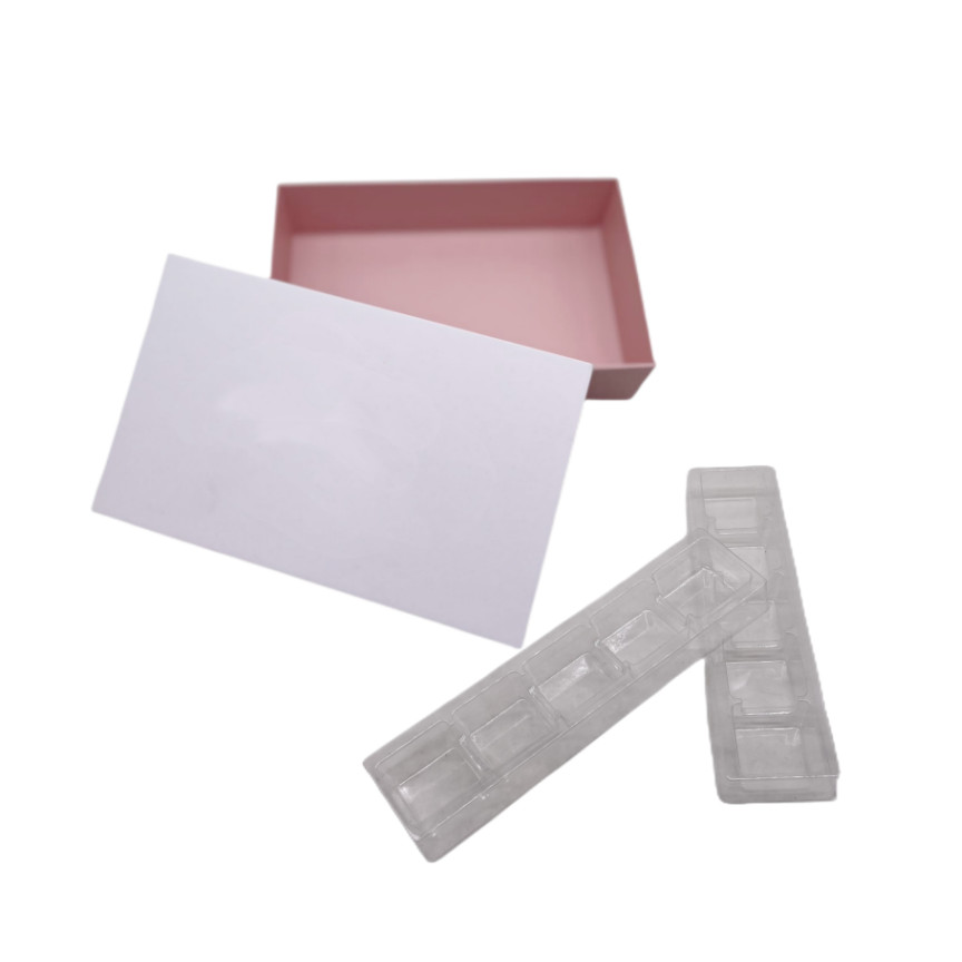 Cheap Elegant Paper Box Chocolate Gift Packing Box 10Pcs With Plastic Clear Inner for sale