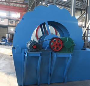 Wheel Type Sand Electric Vibrating Sieve Machine 50 TPH 5.5kw For Construction