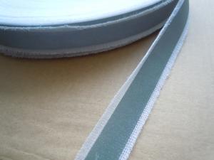 China Light Silver Reflective Clothing Tape 100% Polyester dark grey reflective tape , fabric reflective tape on sale