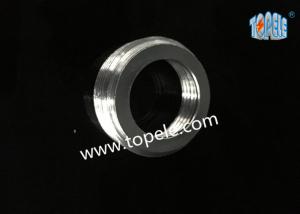 Best Reducing Bushing Zinc Plated Steel IMC Conduit Fittings , Outside And Inside Threaded Reducer Nipple wholesale