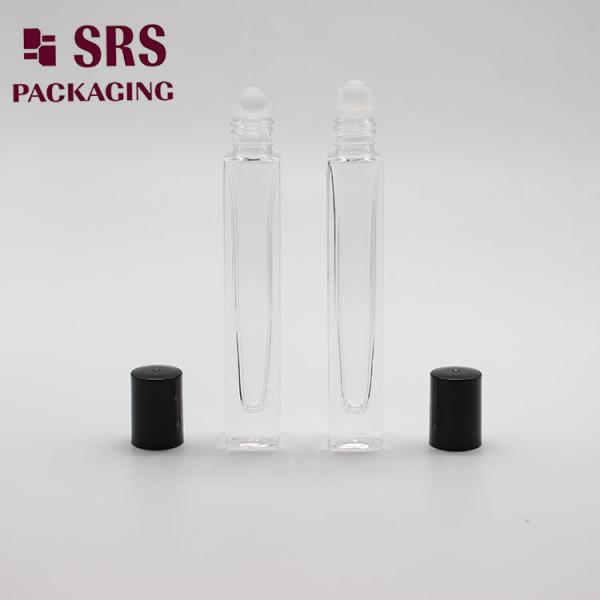 SRS cosmetic square shape thick wall 10ml glass essential oil bottle